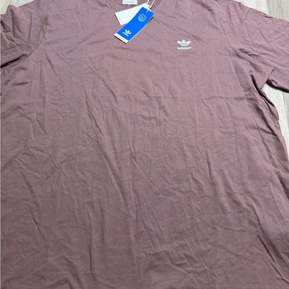 adidas Trefoil Short Sleeve T-Shirt — Mauve